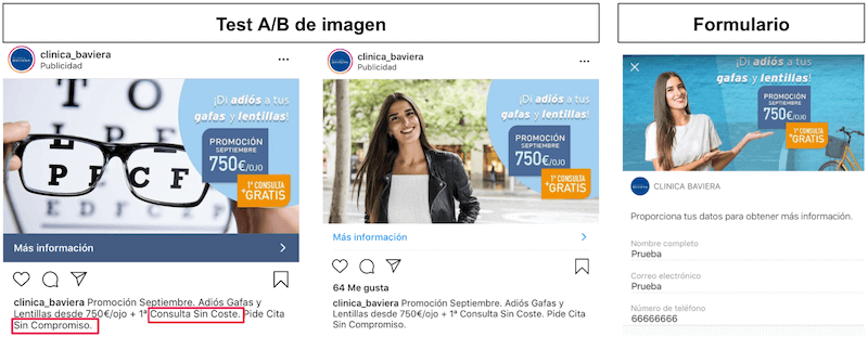 Ejemplo Anuncio Facebook Lead Ads